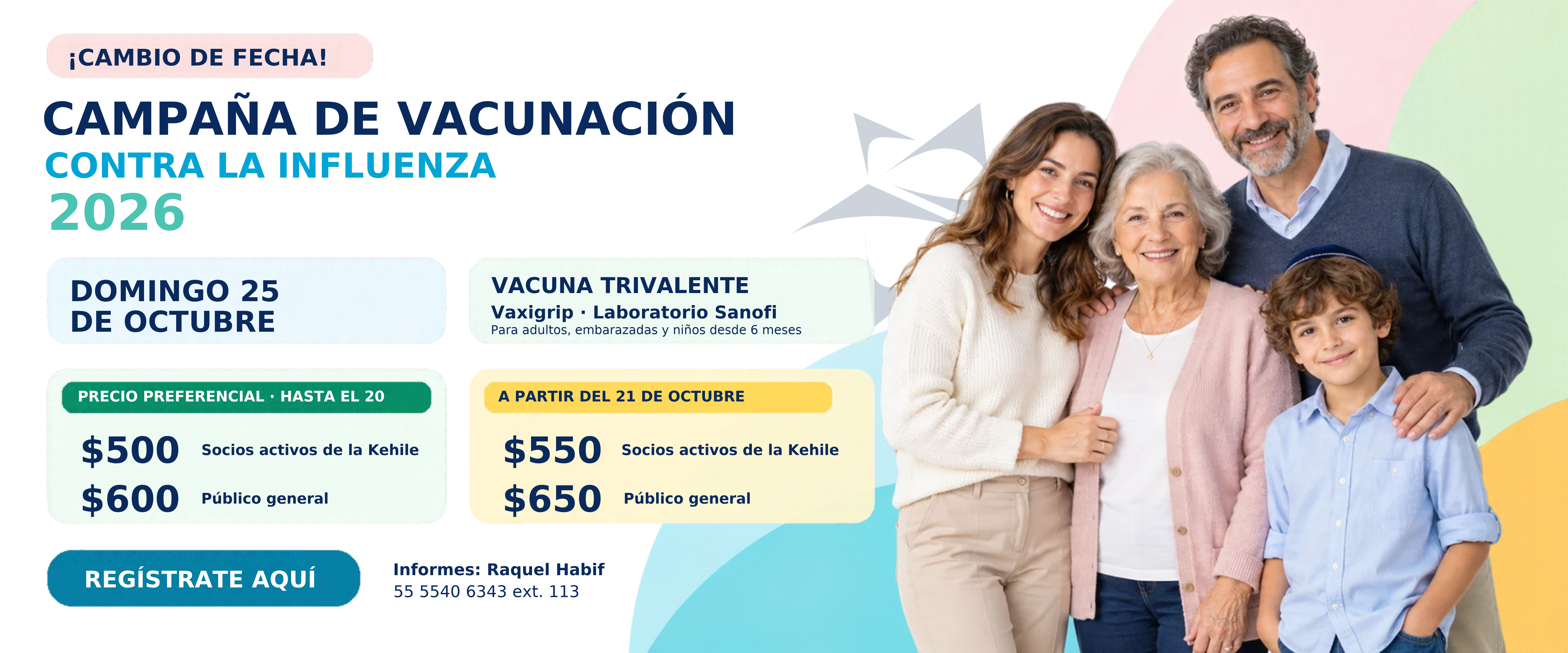 Campaña de vacunación contra la influenza 2026