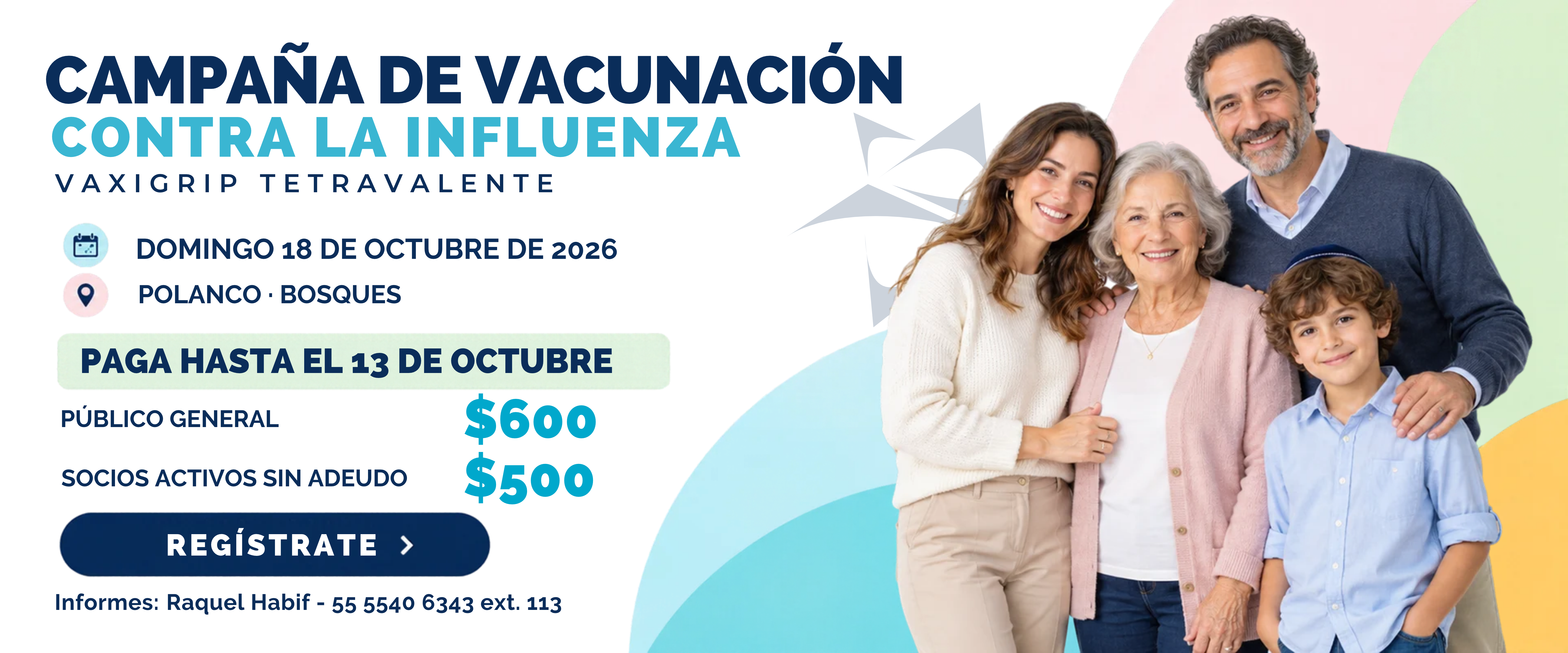 Campaña de vacunación contra la influenza 2026